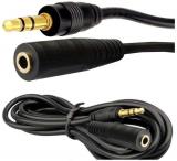 WowObjects Gold Male To Female 3.5mm AUX Audio IPod MP3 Headphone Stereo Extension Cable Free Shipping