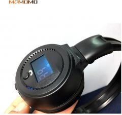 WowObjects Head mounted Digital MP3 Player Bluetooth Headset & FM with LED colorful flash with card Music player N65