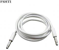 WowObjects New 2017 High Quality Universal 3.5mm To 3.5 mm Car Aux Audio Cable For ipod touch4 touch5 mp3 mp4 White