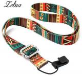 Zebra Adjustable Nylon Colorful Vivid Printing Style Ukulele Strap Belt Sling With Hook Durable Practical For Ukulele Guitar