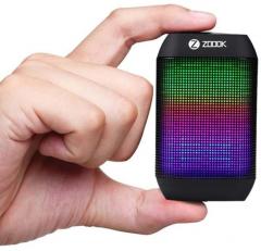 Zoook Rocker Mini Wireless Bluetooth Portable BT Speaker with Dynamic LED Lights and HD Sound