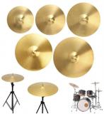 Zebra 12/14/16/18/20 Inch Brass Ride Hi Hat Crash Drums Cymbals Drums Parts For Percussion Drum Brass Musical Instruments Parts