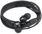 Zoook Rocker Wristband In Ear Wired Earphones With Mic Black