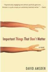 Important Things That Dont Matter By: David Amsden