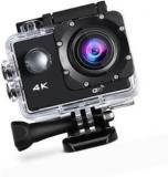 Alonzo 4k Acton Camera 4K Wifi Action Camera Ultra HD 100Feet Waterproof Sport Camera 2 Inch LCD Screen 16MP 170 Degree Wide Angle Rechargeable 900mAh Batteries Sports And Action Camera