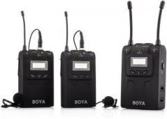 Boya BY WM8 Dual Channel UHF Wireless System for Camera Microphone