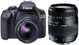 Canon 1300D DSLR Camera Body With Dual Lens: Canon EF S 18 55 IS II + Tamron AF 70 300 Mm F/4 5.6 Di LD Macro Lens