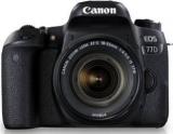 Canon EOS 77D DSLR Camera Body With Single Lens: EF S18 55 IS STM