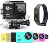 Dilurban GO PRO 1080 HD Go Pro 1080 Hd 1080p Action Camera Go Pro Style Sports And Action Camera WITH M2 Band_ Fitness Band || Heart Rate Band ||Health Watch|| Calories Tracker Band || Step Count Band ||fitness Tracker Sports And Action Camera