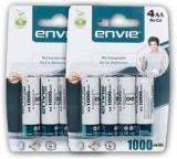 Envie 8 Nos Of AA 1000 MAh Rechargeable Ni Cd Battery