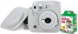 Fujifilm Instax Mini 9 Camera With Leather Bag And 20x Film Sheet Smoky White Instant Camera