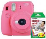 Fujifilm Instax Mini 9 Flamingo Pink With 20 Shots Film Instant Camera