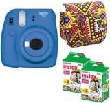 Fujifilm Mini 9 Cobalt Blue With Bohemia Case 40 Shots Instant Camera