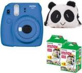 Fujifilm Mini 9 Cobalt Blue With The Panda Case And 40 Shots Instant Camera