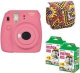 Fujifilm Mini 9 Flamingo Pink With Bohemia Case And 40 Shots Instant Camera