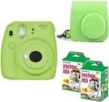 Fujifilm Mini 9 Lime Green With Case And 40 Shots Instant Camera