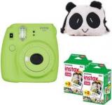 Fujifilm Mini 9 Lime Green With Panda Case And 40 Shots Instant Camera