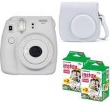 Fujifilm Mini 9 Smokey White With Case And 40 Shots Instant Camera