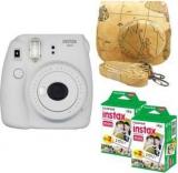 Fujifilm Mini 9 Smokey White With Map Case 40 Shots Instant Camera