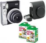 Fujifilm Mini 90 Black With Black Case & 40 Shots Instant Camera