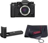 Fujifilm X T3withGripMHG XT3andBLC XT3CaseBK Mirrorless Camera X T3 With Metal Hand Grip MHG XT3 And BLC XT3 Bottom Leather Case Black