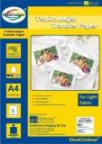 Gocolor T Shirt Transfer 120 GSM 5 Sheets Inkjet For Light Fabrics Unruled A4 Photo Paper