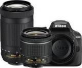 Nikon D3400 DSLR Camera Body With Dual Lens: AF P DX NIKKOR 18 55 Mm F/3.5.6G VR + AF P DX NIKKOR 70 300 Mm F/4.5 6.3G ED VR