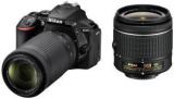 Nikon D5600 DSLR Camera Body With Dual Lens: AF P DX Nikkor 18 55 MM F/3.5.6G VR And 70 300 MM F/4.5 6.3G ED VR