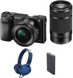 Sony Alpha ILCE 6000Y Mirrorless Camera Body With Dual Lens : 16 50 Mm & 55 210 Mm