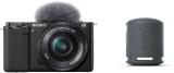 Sony Alpha ZV E10L Mirrorless Camera Body With 16 50mm With Wireless Bluetooth Speaker