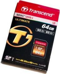 Transcend Ultimate 64 GB SD Card Class 10 95 MB/s Memory Card