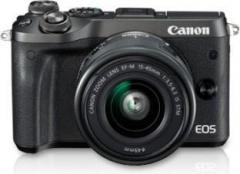 Canon EOS M6 DSLR Camera Body with Single Lens: EF M 15 45 IS STM