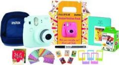 Fujifilm Instant Camera INSTAX MINI 9 CAMERA ICE BLUE FESTIVAL BOX Instant Camera