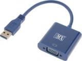 Mx USB 3.0 To 15 Pin VGA Female Conveter Adapter, Supports Multi Monitor, Windows PC Laptops Video Cable