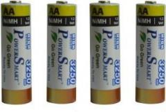 Power Smart Ni MH AA 1.2V AA 3250mAh BP4 Rechargable Ready To Use Camera Ni MH Battery