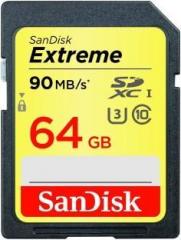 Sandisk Extreme 64 GB SD Card Class 10 90 MB/s Memory Card