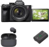 Sony Alpha 7RM5 Mirrorless Camera Body Only with Wireless Earbuds & Rechargeable Battery