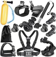 Yantralay 12 in 1 Accessories Kit for GoPro Hero, SJCAM Yi & Other Action Cameras Strap