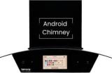 Beyond By Byondnxt Asteria 90 cm Android Chimney Filter Less Auto Clean Wall Mounted Black 1408 CMH Chimney