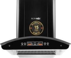 Blowhot Evana S BPC 60 cm, Filterless Technology, Heat Auto Clean, 15 Year Motor Warranty Wall Mounted Black 1300 CMH Chimney