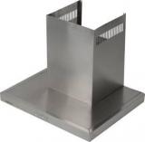 Bright Flame 1100LSBSS Wall Mounted Chimney (Silver, 1100 M3/hr)