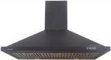 Bright Flame ASTER Z BLK Wall Mounted Chimney (Black, 1450 M3/hr)