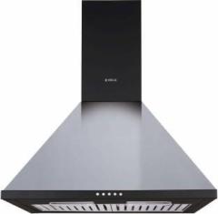 Elica 60 cm Chimney | CONE BF 60 LTW Nero | 2 Baffle Filters | Black | Wall Mounted Chimney