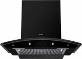 Elica FL 600 SLIM HAC MS NERO Auto Clean Wall Mounted Chimney