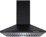 Elica Strip BF 60 Nero Pyramid Shape 60 Cm| 3 Layer Baffle Filter|Powerful Suction |Low Noise | LED Lamp | Push Button Control Wall Mounted Black 880 CMH Chimney