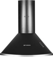 Faber HOOD CLASS PRO PB BK LTW 60 Pyramid Shape 60 cm|3 Layer Baffle filter|Powerful suction |Low Noise Wall Mounted Black 1000 CMH Chimney