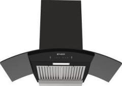 Faber HOOD PRIMUS PLUS ENERGY IN HCSC BK 90 Auto Clean Curved Glass 90 cm| Touch & Gesture Control| Autoclean| Filterless|Powerful suction| Low Noise Wall Mounted Black 1500 CMH Chimney