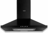 Glen 6049 Wall Mounted Black 1000 CMH Chimney