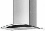 Glen Auto Clean Chimney 6063 SS 60 Cm 1200 M3h Baffle Filters Wall Mounted Chimney