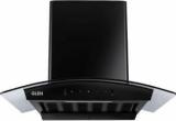 Glen CH6058BLAC76 Auto Clean Wall Mounted Black 1200 CMH Chimney